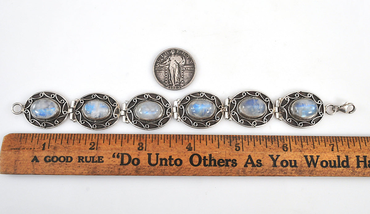 Sterling Silver Labradorite Bracelet