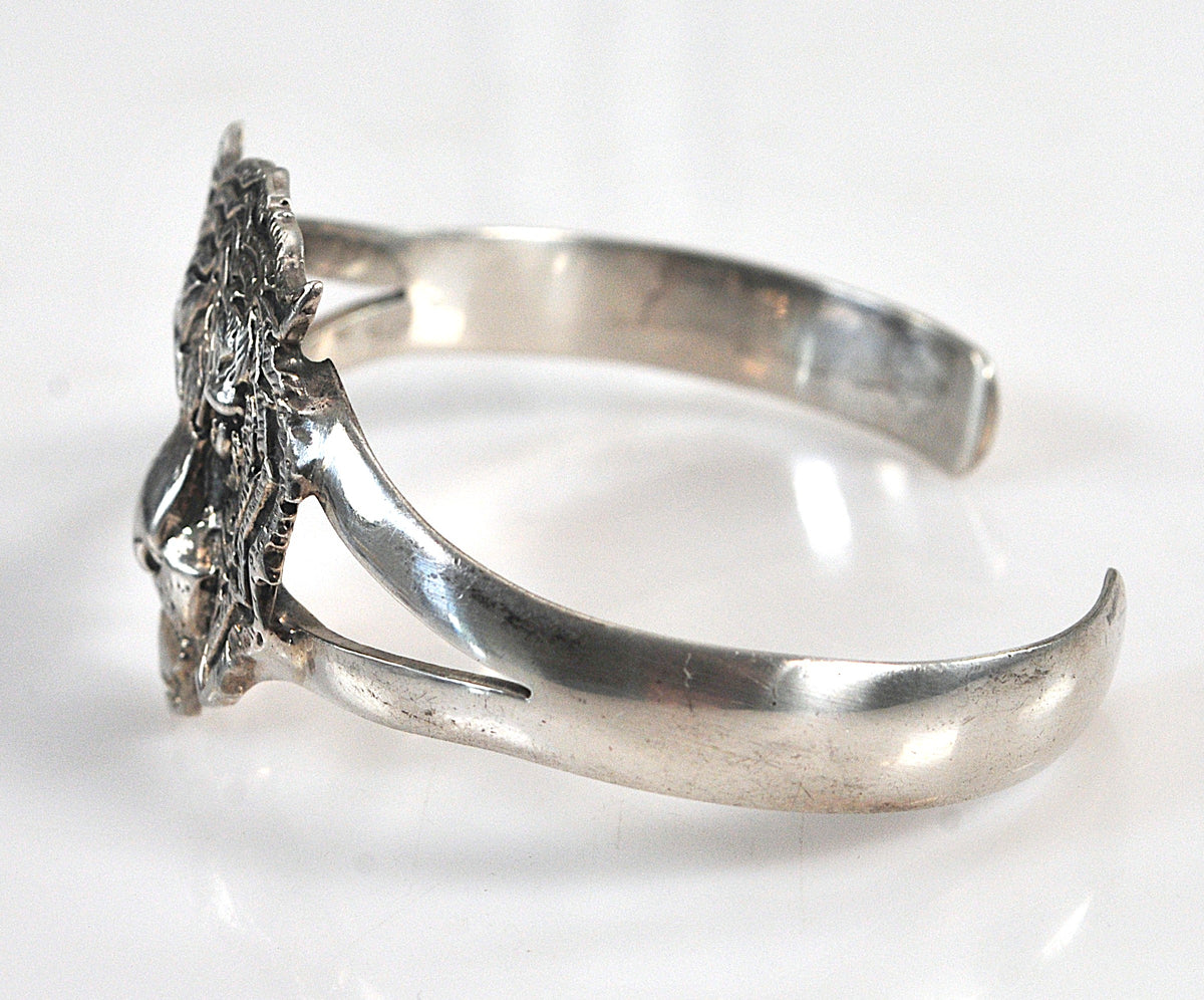 Sterling Silver Tiger Cuff Bracelet
