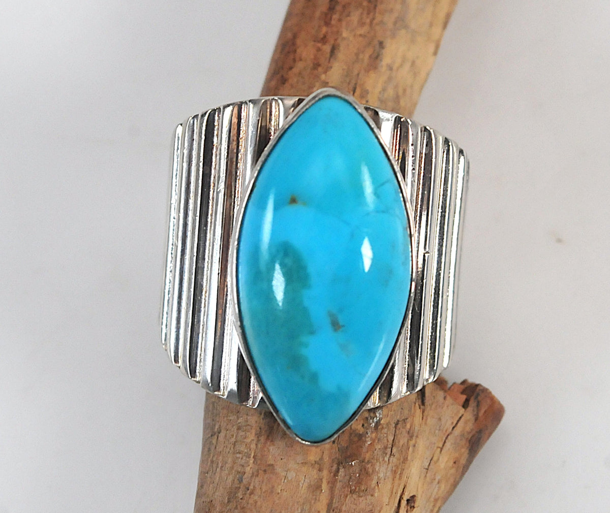 Chunky Jay King Sterling Silver Turquoise Ring