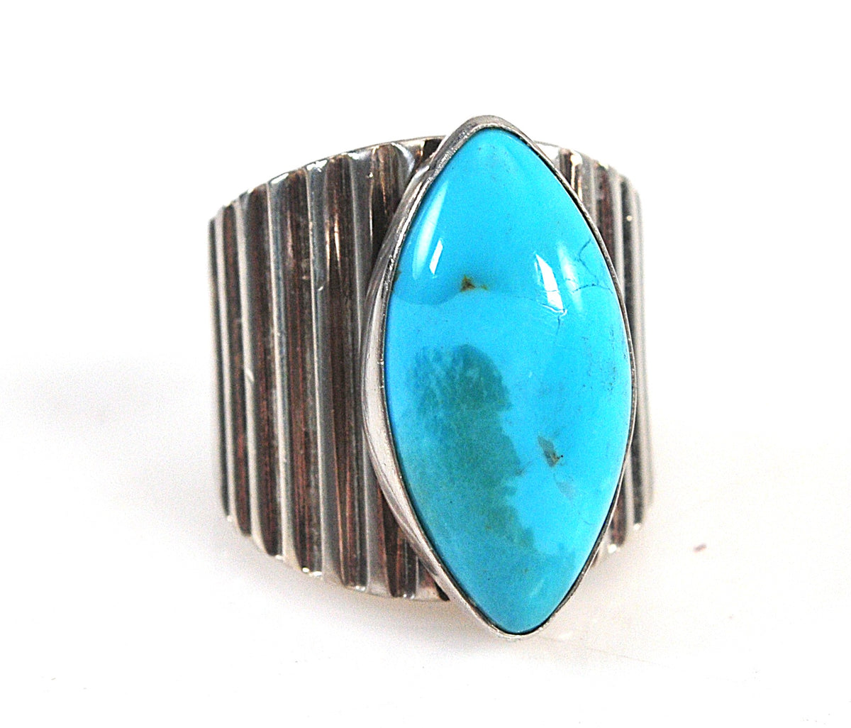 Chunky Jay King Sterling Silver Turquoise Ring