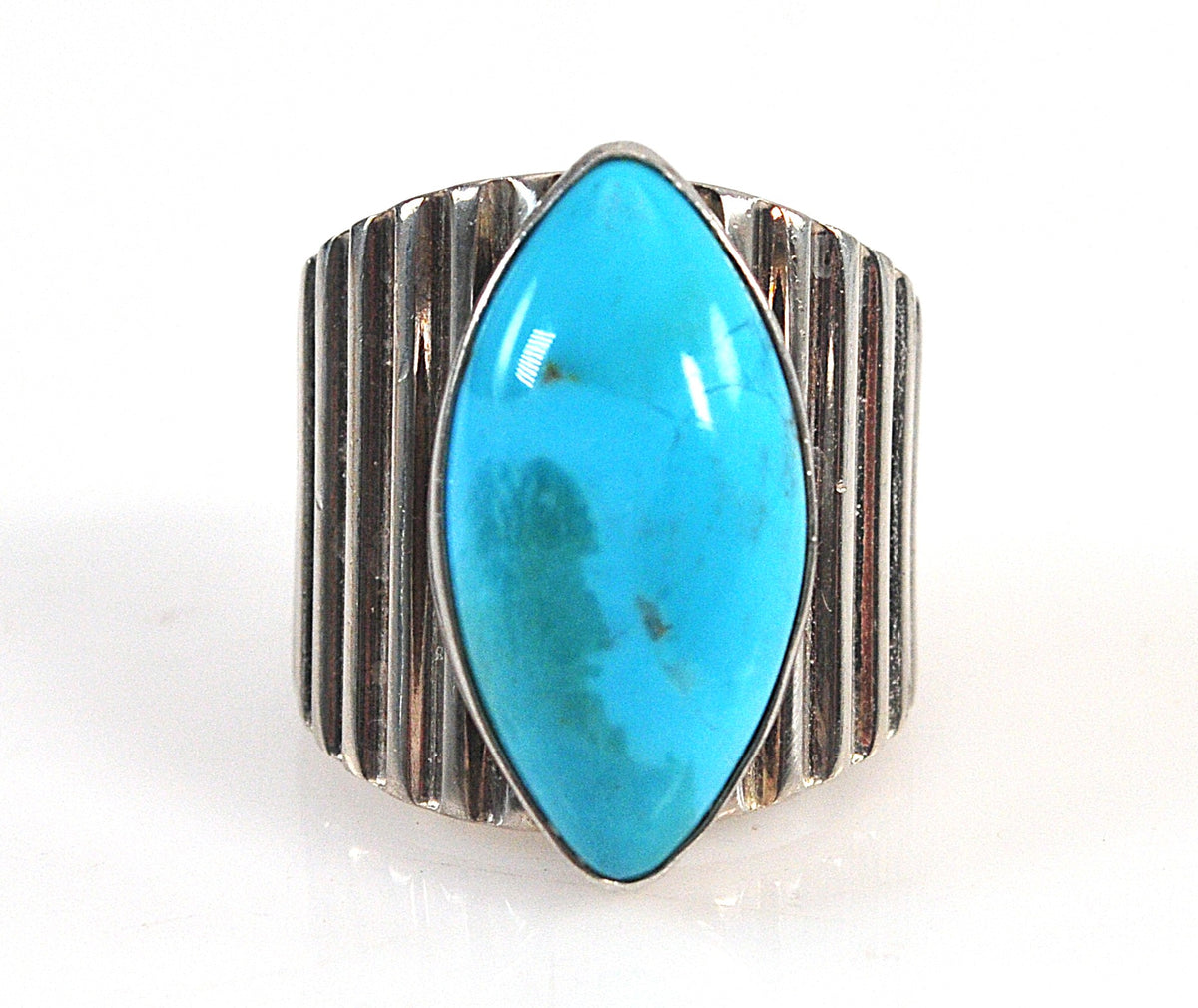 Chunky Jay King Sterling Silver Turquoise Ring