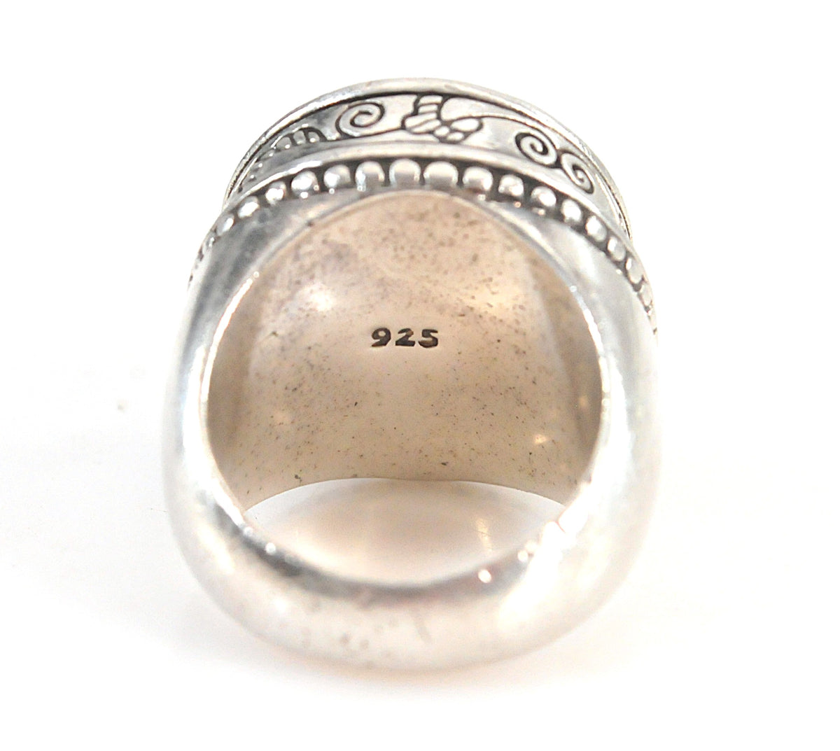 Vintage Brighton Sterling Silver Scroll Heart Ring