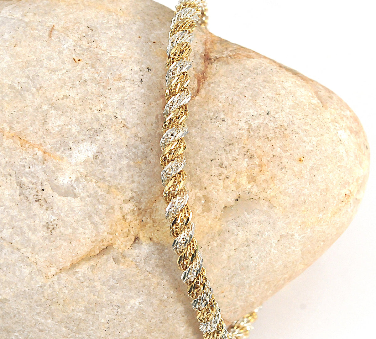 Vintage Milor 925 Italy Two Tone Bracelet