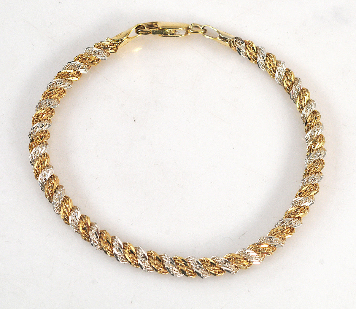 Vintage Milor 925 Italy Two Tone Bracelet