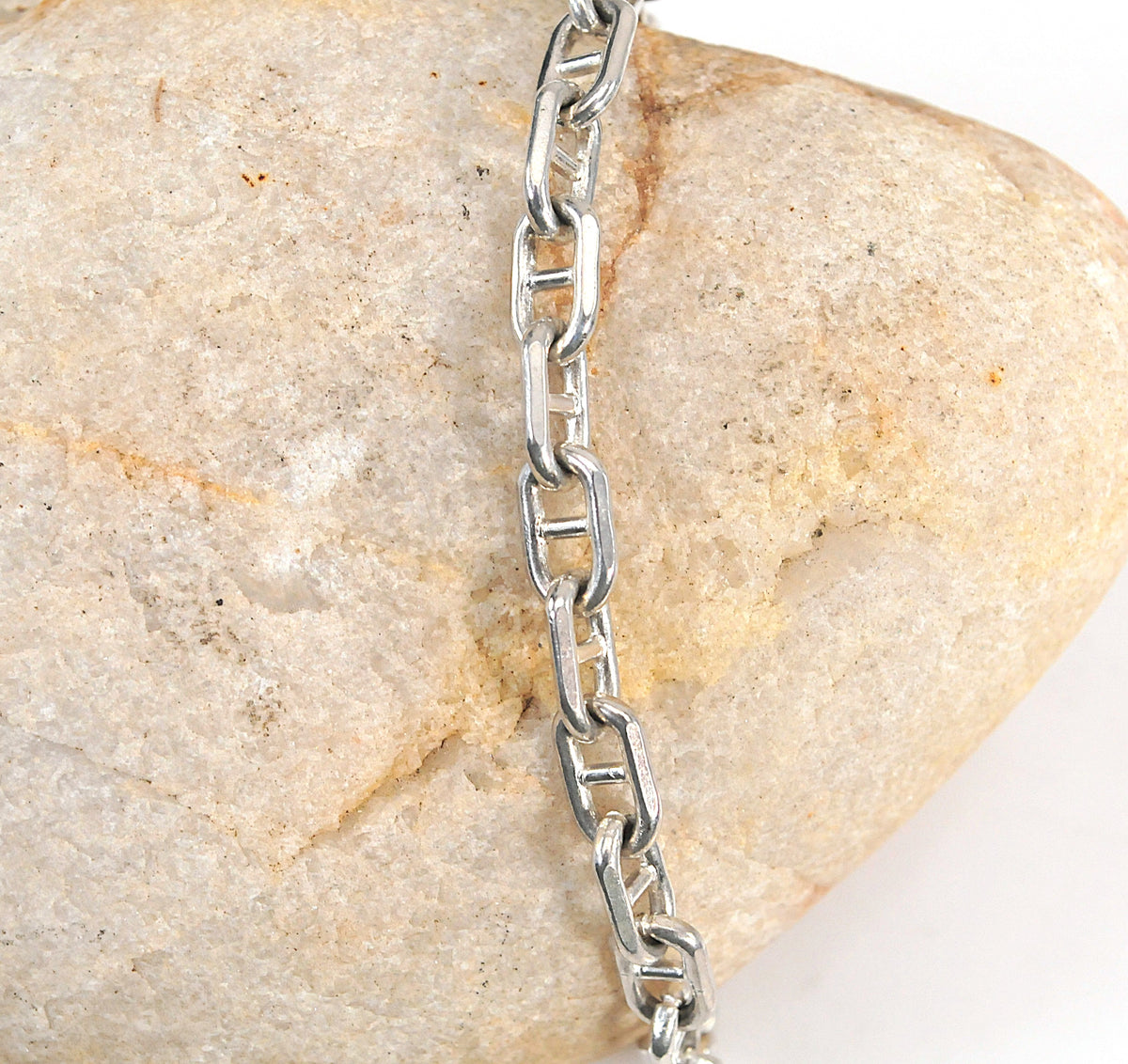 Sterling Silver 5.5mm Anchor Bracelet | 925 Italy Chain Bracelet
