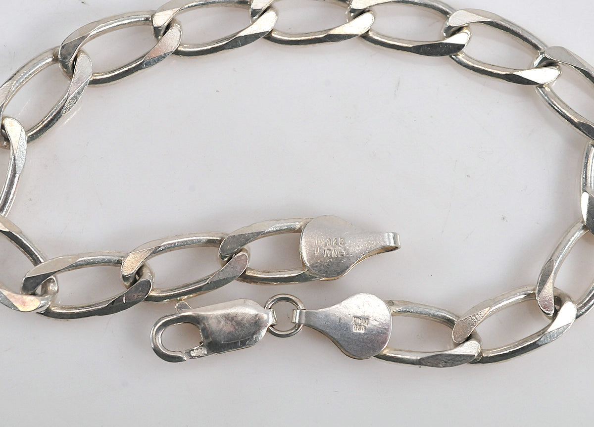 Sterling Silver 925 Italy Chain Bracelet
