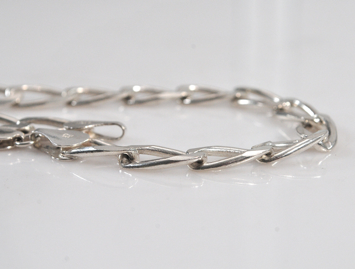 Sterling Silver 925 Italy Chain Bracelet