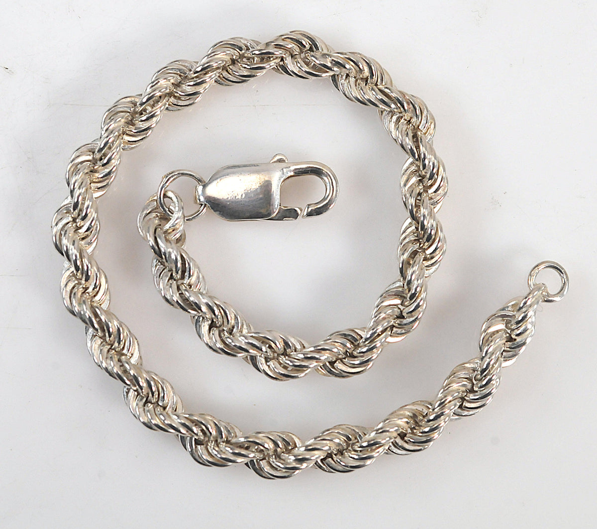 Sterling Silver Rope Bracelet