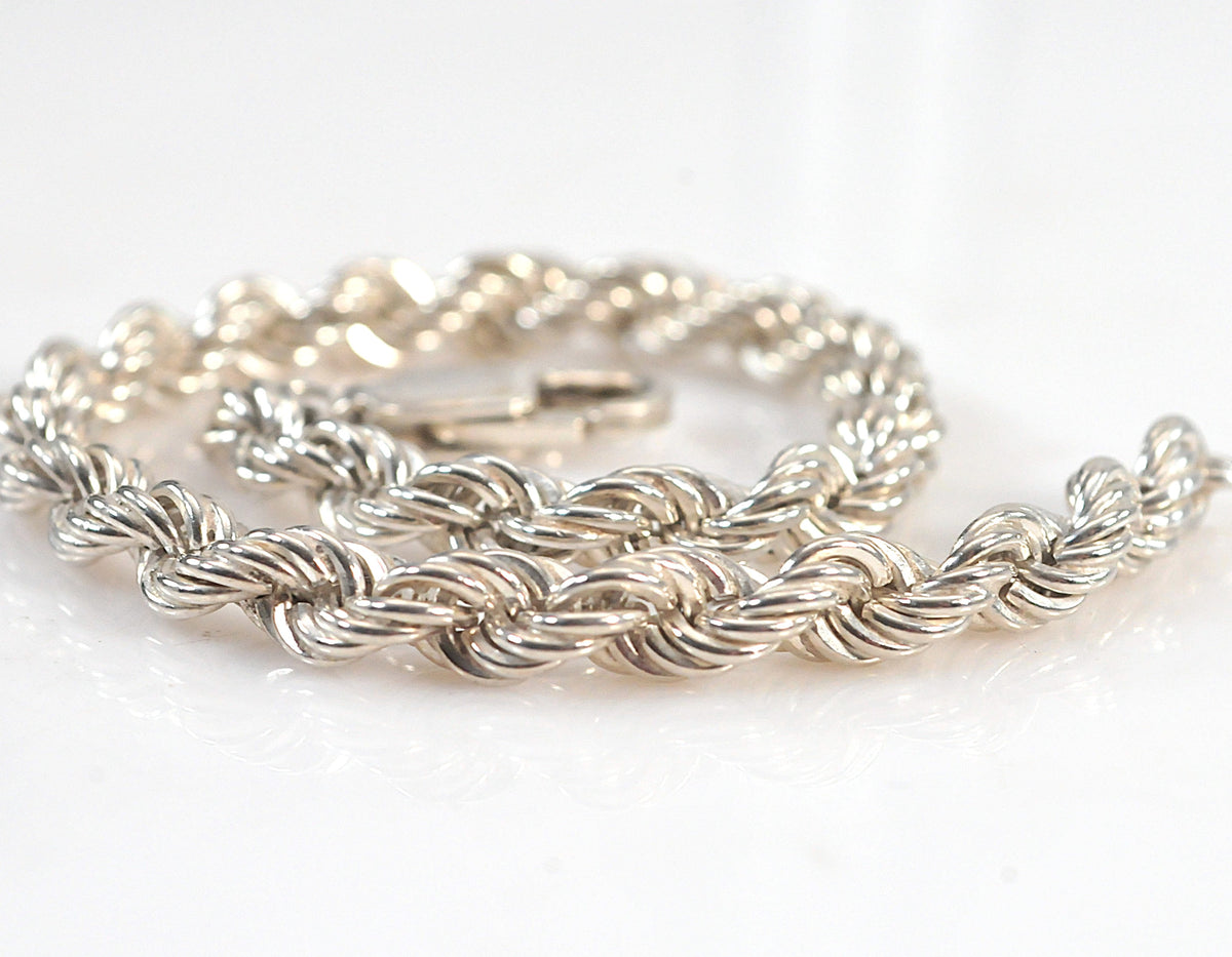 Sterling Silver Rope Bracelet