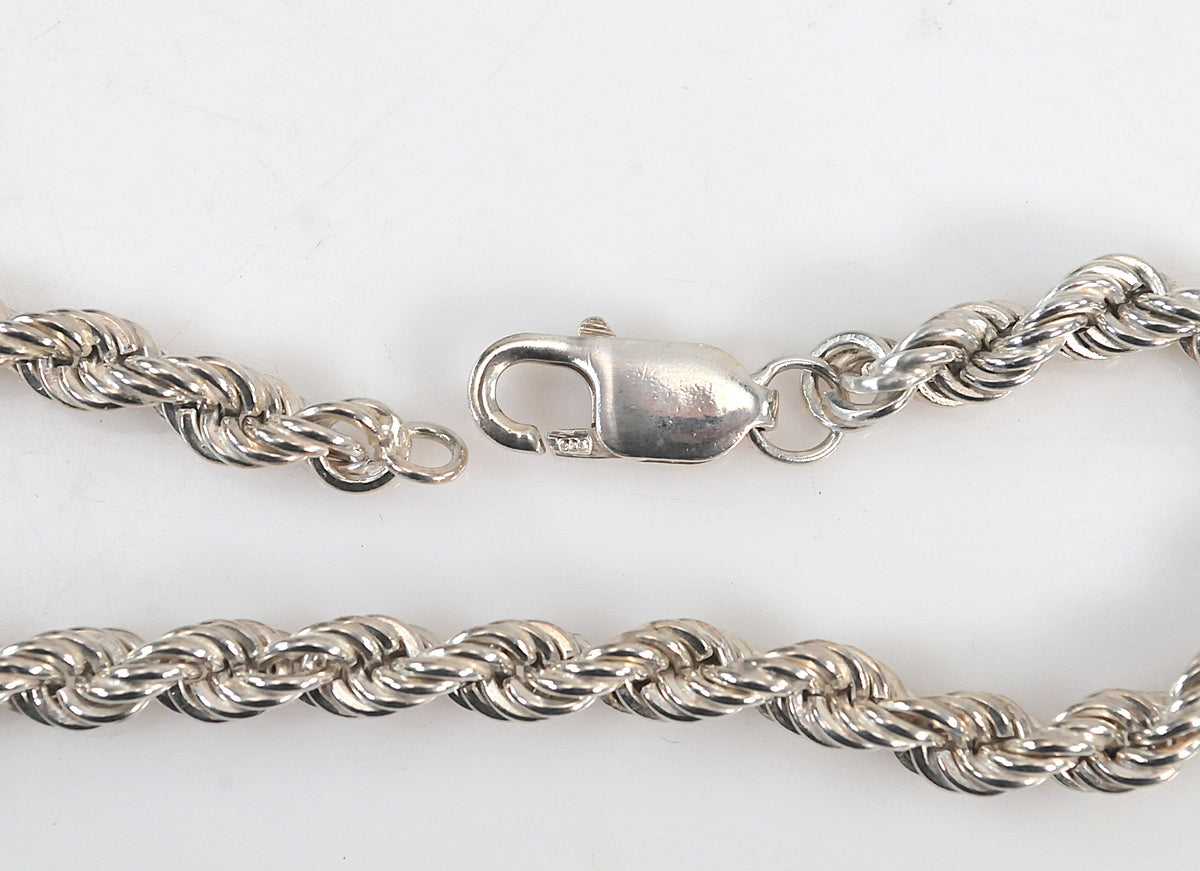 Sterling Silver Rope Bracelet