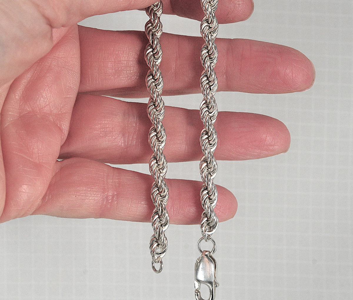 Sterling Silver Rope Bracelet