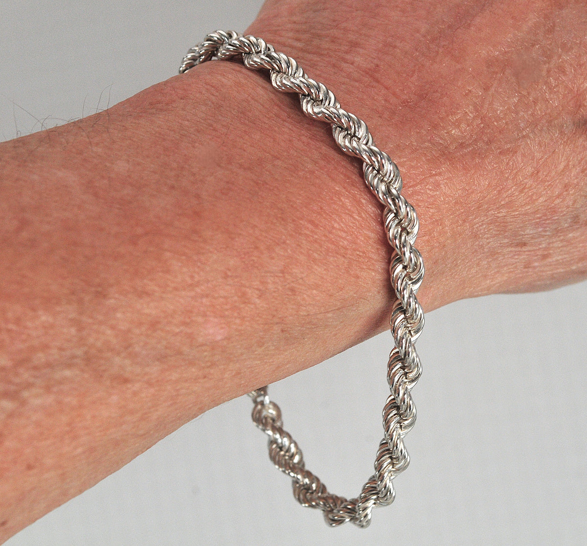 Sterling Silver Rope Bracelet