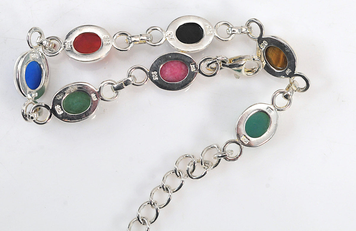 Sterling Silver Mini Scarab Bracelet