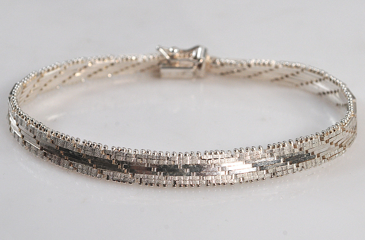 Sterling Silver 925 Italy Riccio Bracelet
