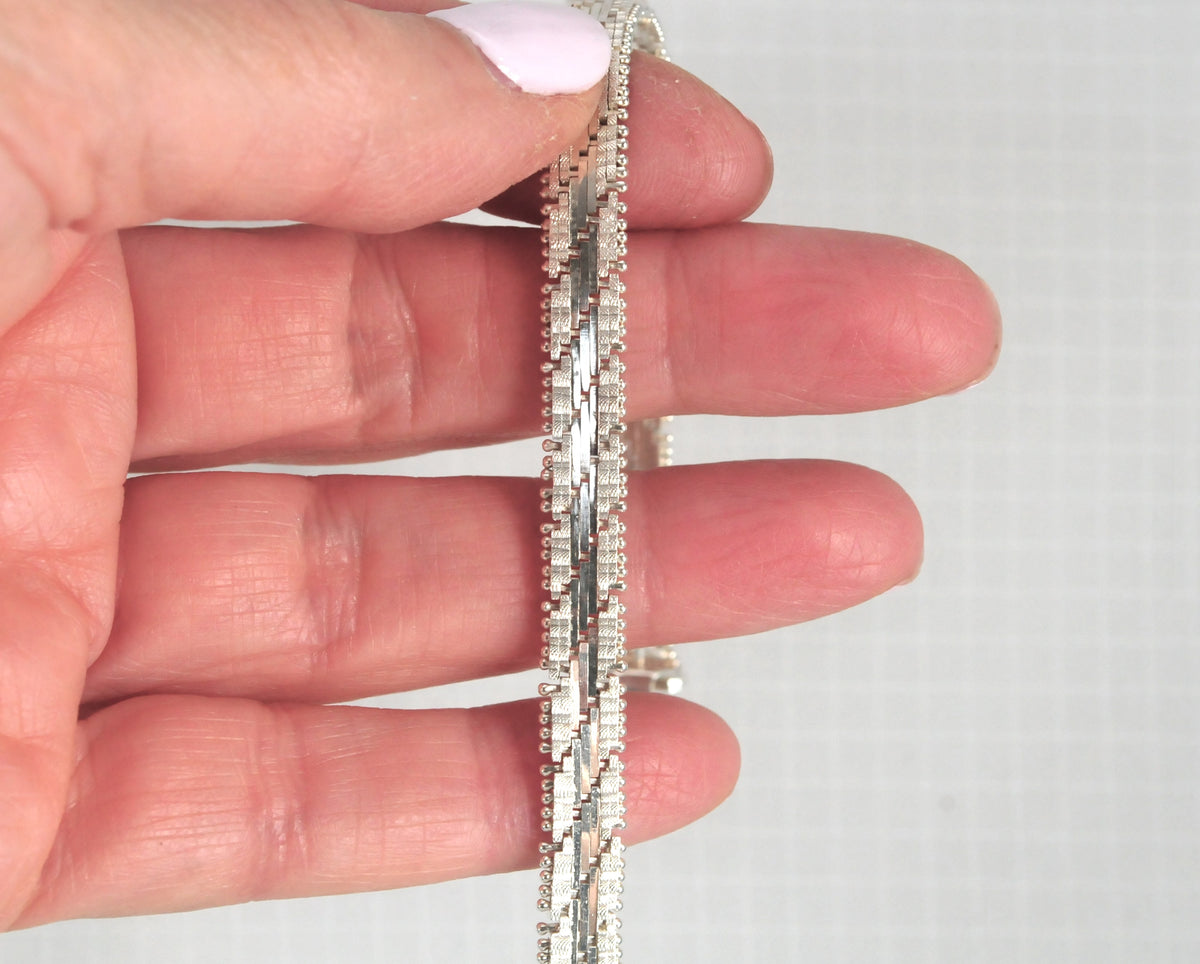 Sterling Silver 925 Italy Riccio Bracelet