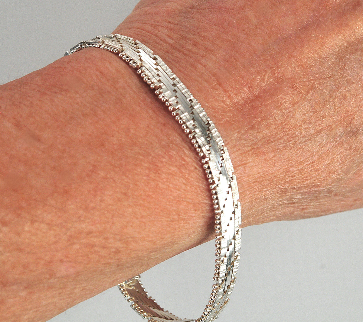 Sterling Silver 925 Italy Riccio Bracelet