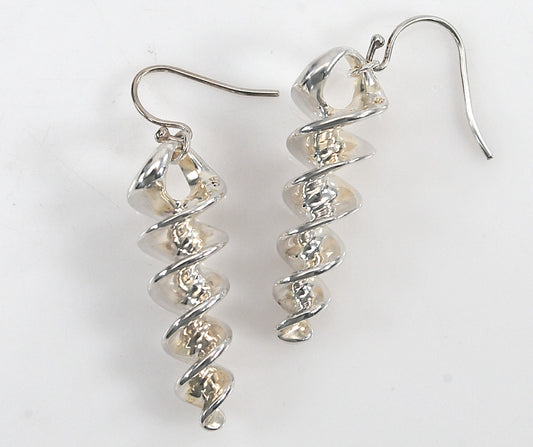 Robert Lee Morris Sterling Silver The Screw Earrings