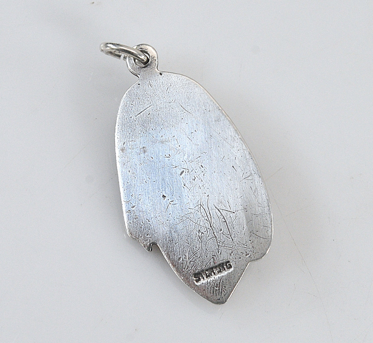 Vintage Sterling Silver Madonna and Child Medal Pendant