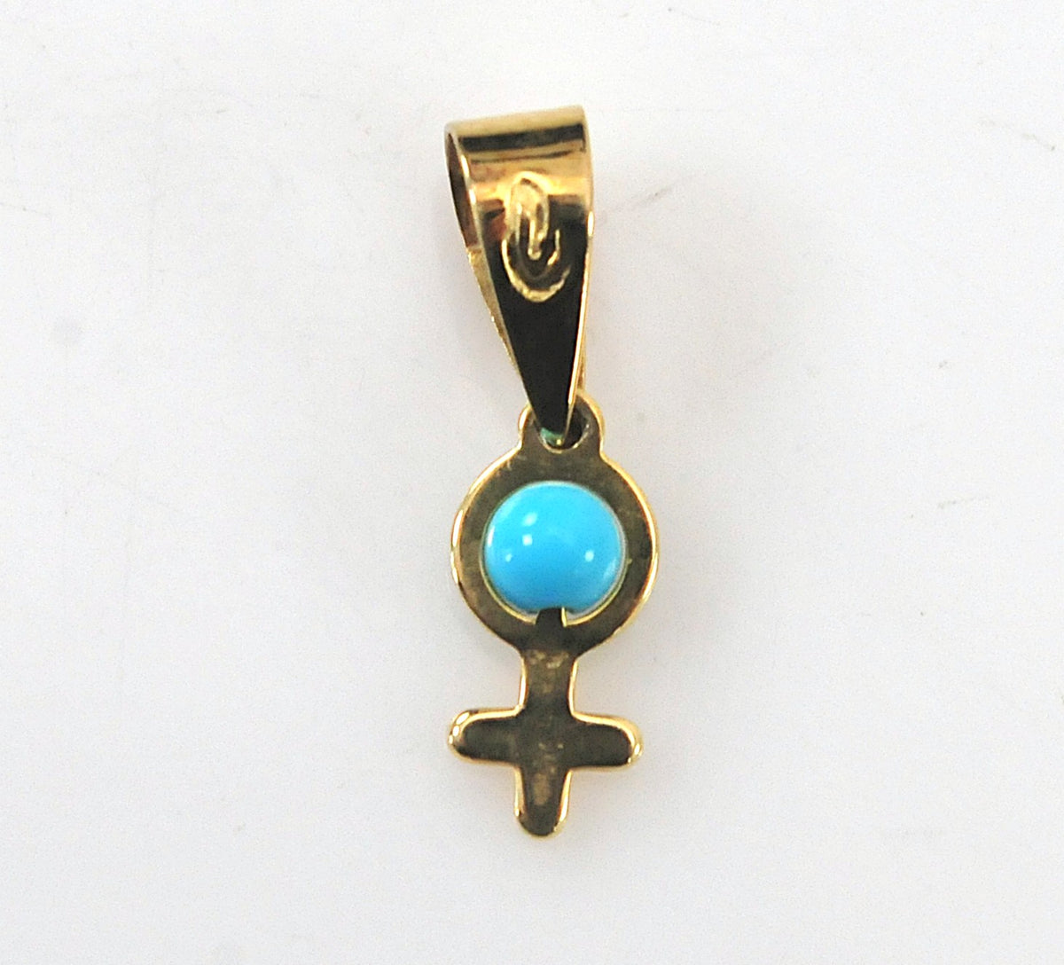 SMALL 14K Yellow Gold Venus Pendant, Dainty Feminist Jewelry