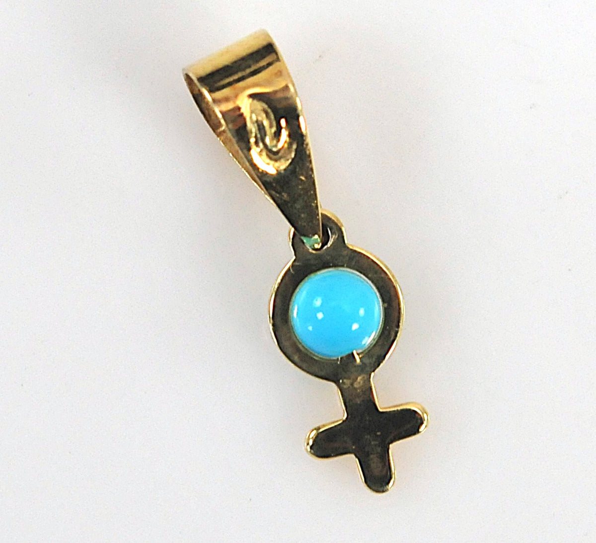SMALL 14K Yellow Gold Venus Pendant, Dainty Feminist Jewelry