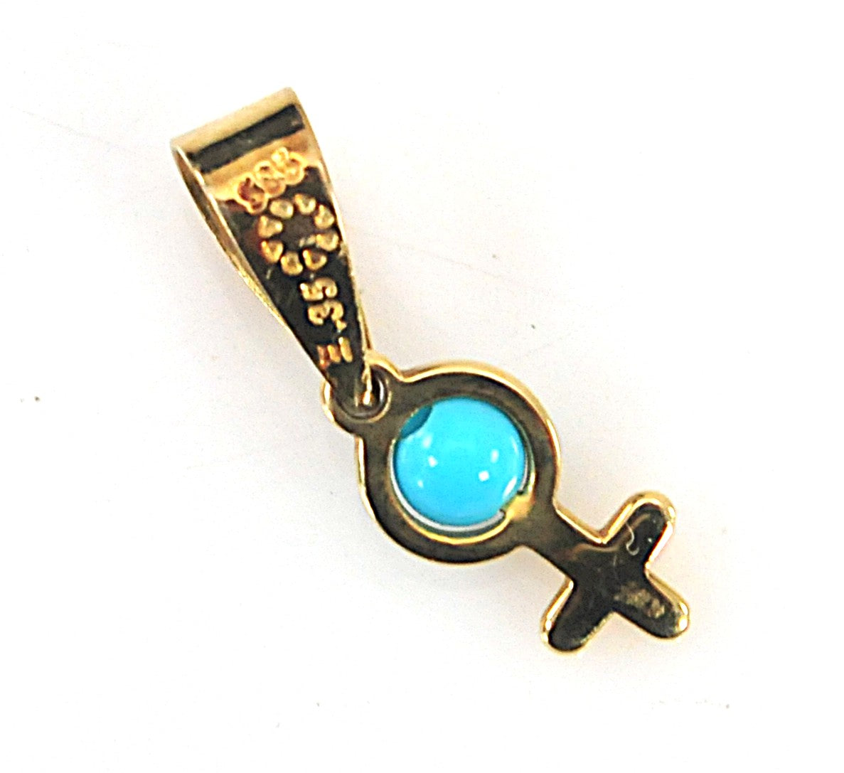 SMALL 14K Yellow Gold Venus Pendant, Dainty Feminist Jewelry