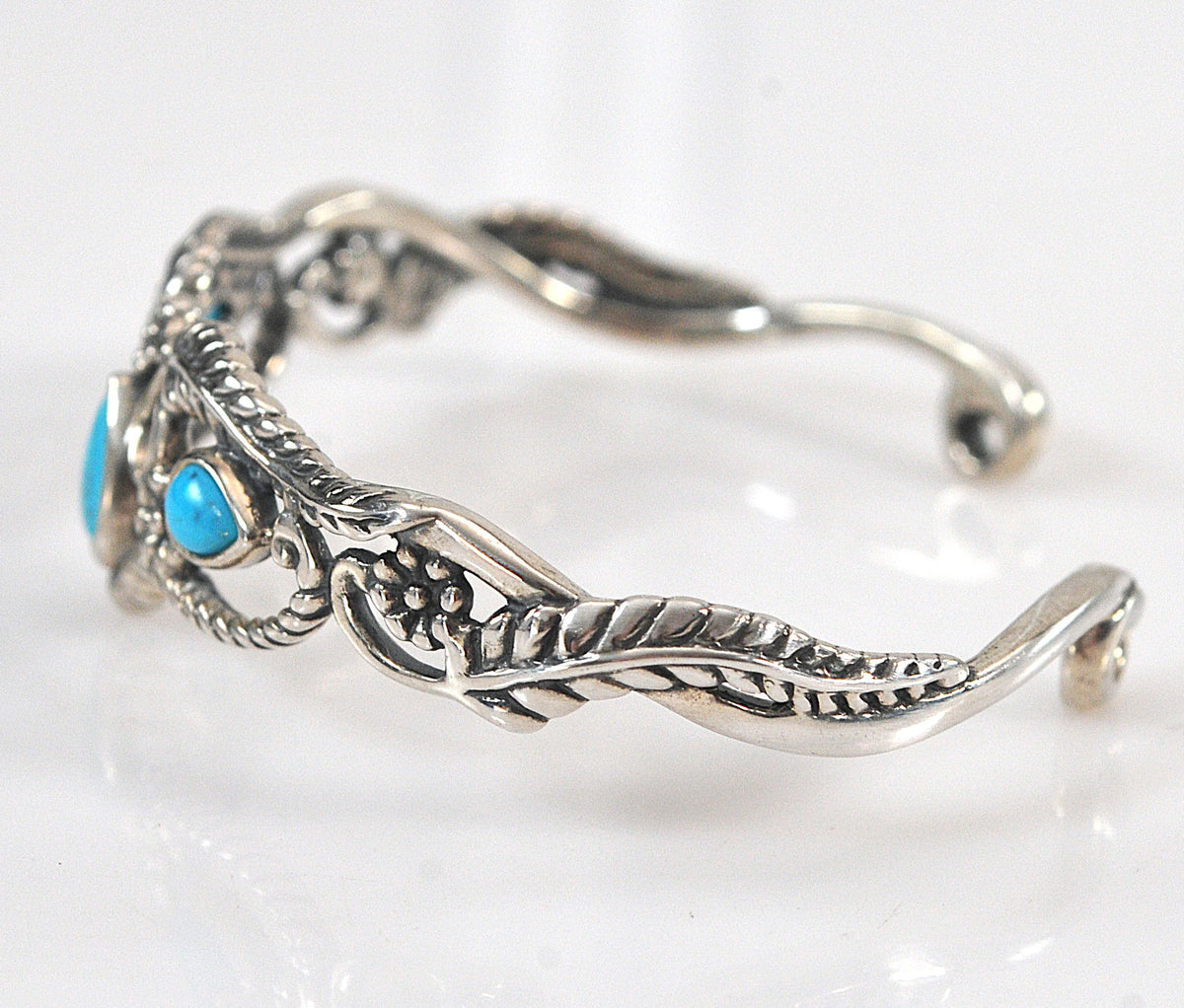 Relios American West Sterling Silver Turquoise Cuff Bracelet