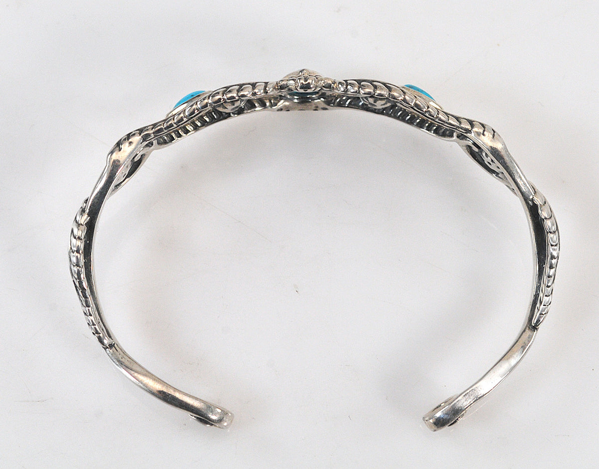 Relios American West Sterling Silver Turquoise Cuff Bracelet