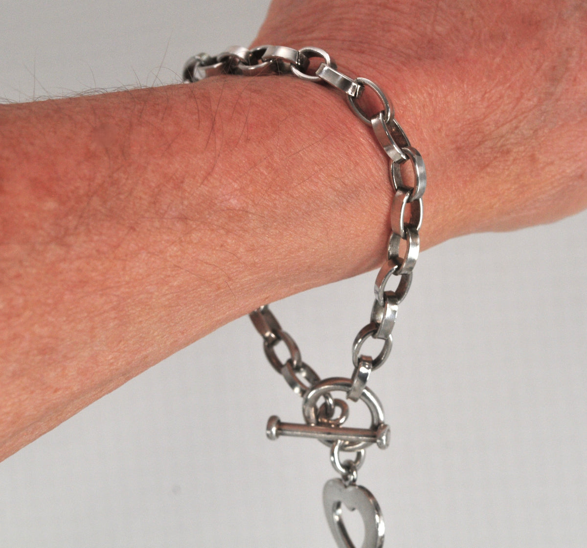 Silpada Sterling Silver Heart Charm Bracelet