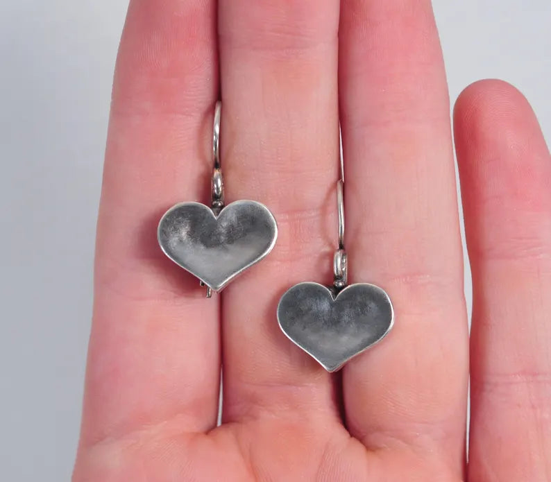 Shablool Didae Sterling Silver Heart Earrings