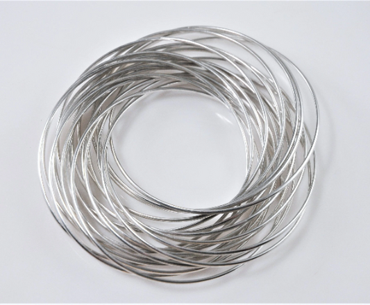 Silpada 21 Bangle Salute Sterling Silver Interlocking Bangle Bracelets