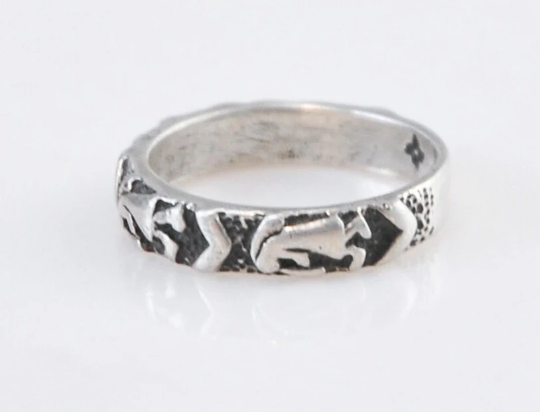 Sterling Silver Kokopelli Band Ring