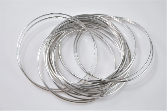 Silpada 21 Bangle Salute Sterling Silver Interlocking Bangle Bracelets