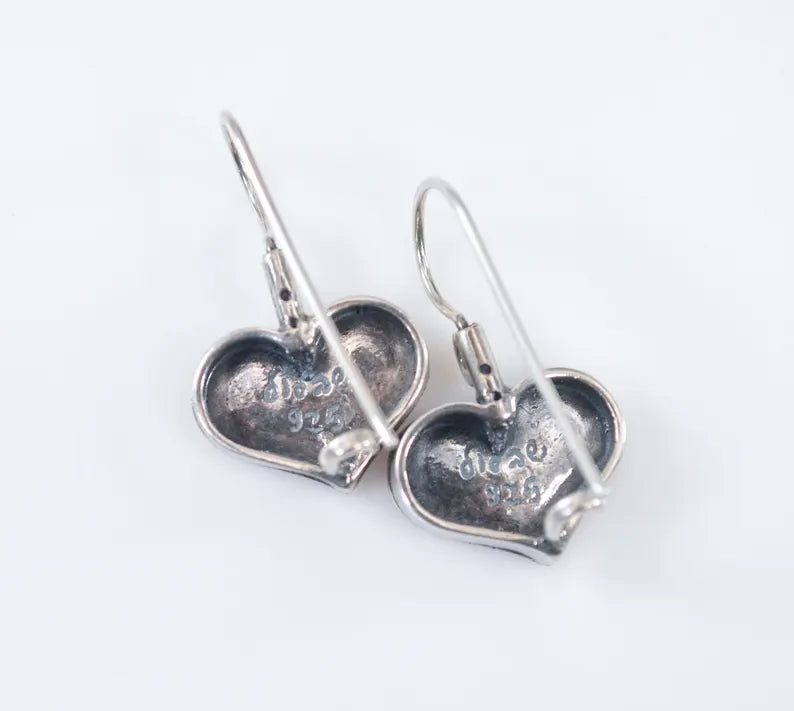 Shablool Didae Sterling Silver Heart Earrings