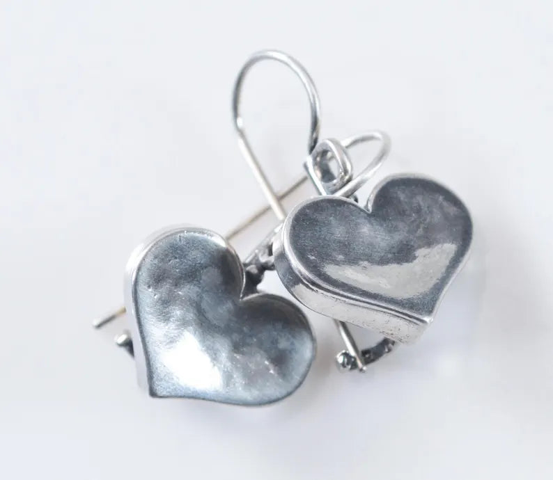 Shablool Didae Sterling Silver Heart Earrings